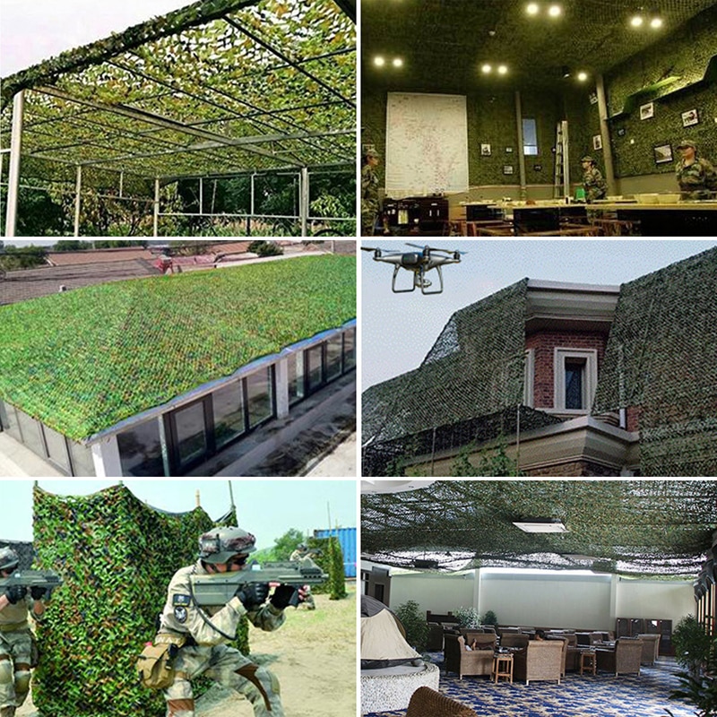 Cheap Goat Tents 2x3m 2x4m 2x5m 2x6m 2x7m Hunting Military Camouflage Nets Woodland Camo Netting Camping Sun Shelter Garden Car Cover Tent Shade Sun Shelter 